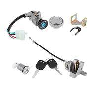 KIMISS1 Set 5Pin Plug 2 Keys Ignition Switch Key Lock Gas Tank Cap Set for Gy6, Scooters(Moped),JONWAY/TAOTAO/ROKETA