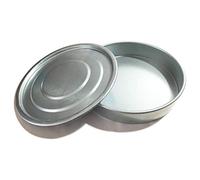 KimLab TS20 Economy Test Sieve Catch Pan and Lid for Chrome Plating Steel Frame 8"/20cm Diameter Sieve