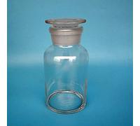 KimLab Wide Mouth Clear Glass Reagent Bottle Media Storage Bottle 30ml,60ml,125ml,250ml,500ml,1000ml,2500ml,5000ml,10L,20L (500ml)