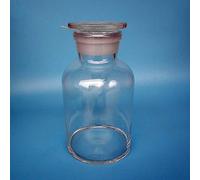 KimLab Wide Mouth Clear Glass Reagent Bottle Media Storage Bottle 30ml,60ml,125ml,250ml,500ml,1000ml,2500ml,5000ml,10L,20L (1000ml)