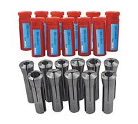 kimllier 11Pcs Carbon Steel R8 Spring Collet Set 1/8 - 3/4 Inch Fit for Machining Turning