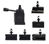 Kimllier 6Pcs AXA 250-111 Wedge Type Quick Change Tool Post Set 6-12 Inch Lathe Swing