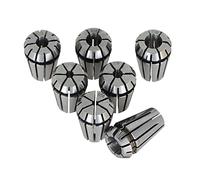 kimllier ER11 Spring Collet Set - 7Pcs Carbon Steel Collets 1/16 - 1/4 Inch for CNC Milling, Lathe Tool, Engraving Machine