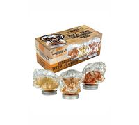 Kimm and Miller (UK) Ltd 3 X Glass Bull Seasonings in Red | Size: 206ml Kimm and Miller (UK) Ltd Red 206ml