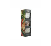 Kimm and Miller (UK) Ltd La Cucina D'Oro Flavoured Salt Trio Gift Set in Charcoal | Size: 275ml Kimm and Miller (UK) Ltd Charcoal 275ml