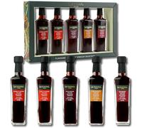 Kimm & Miller Flavoured Balsamic Vinegar Collection - Italian Inspired Food Gifts with 5 Flavoured Balsamic Vinegars - Cooking Gifts for Men & Women - Cherry, Chilli, Fig, Pomegranate, Raspberry