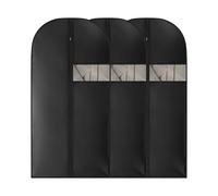 Kimmama Dress Bags for Gowns, Garment Bags for Hanging Clothes, Garment Protector Cover for Wedding Dress, Suit, Dance Costumes, Coat, PEVA, Black, 23.6" x 43.3"