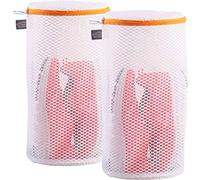 Kimmama Laundry Bags Mesh Wash Bags, Shoe Washing Machine Bag, Net Washer Sack with Zipper, Dryer Pouch for Cleaning and Drying Footwear, Sneaker, Trainers, Plimsolls, Slippers, Gym, Running, Tennis