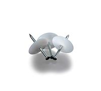 Kimmel Nail Disc, Cable Attachment, Cable Clip, Clamping Disc 34-3.0 x 40 (Pack of 50), Natural