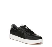 Vionic Women's Laceup Trainers Kimmie Court Shoes with Arch Support Wide Fit Black Silver