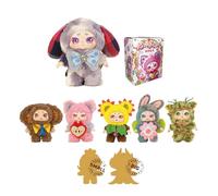 KIMMON Blind Box Plush Figure for Collecting, Series Spring New Growth, Movable, 6 Figures + 2 Secrets, 17-18 cm, 1 Random Unit (Deqube 920D00312)