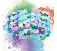 KIMOBER 8000pcs 1 Inch Bleeding Tissue Paper Circles for Arts Crafts DIY Projects Scrapbooking Greeting Cards，20 Assorted Colors