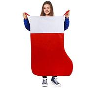 KIMOBER Oversized Giant Felt Christmas Stocking, Jumbo Hanging Christmas Stockings for Family Party Decorations - 45"