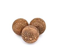 Kimona Decorative Ball Mango Wood Centerpiece or Individual Use Ideal for Use in Living, Dining Room | Coffee Table and House Décor (Set of 3), (3" x 3" x 3")