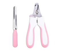 Kimono Art Dog & Cat Pets Nail Trimmers and Clippers, Professional Claw Care Grooming Tool for Pets, Avoid Over Cutting Bloodlines, Pink, for Small Dogs and Cats