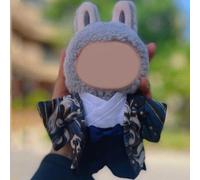 Kimono Clothes Sets Suitable for 17cm Dolls ,Cute Colorful Outfit Suitable for 6.69inch Doll Soft Clothing Replacement (Black)