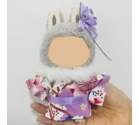 Kimono Clothes Sets Suitable for 17cm Dolls ,Cute Colorful Outfit Suitable for 6.69inch Doll Soft Clothing Replacement (Purple)