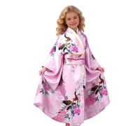Kimono Costume Flower Prints Cultural Robe Gown