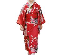 Kimono Costume Traditional Floral Print Kimono Robe
