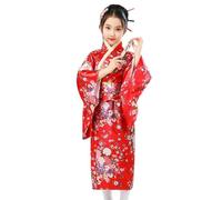 Kimono for Traditional Dress Long Sleeves Adjustable Silk Belt