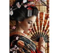 Kimono Woman Jigsaw Puzzle 4000 Piece, Puzzles for Adults 4000, The Impossible Challenge, Jigsaw Puzzle Games Classic Educational, Wooden Puzzles, for Home Wall Decoration Gift FNKL1-380