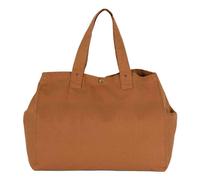 Kimood Women's Washed Cotton Shopper Bag in Brown Kimood Brown One Size