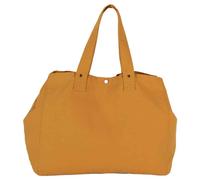 Kimood Women's Washed Cotton Shopper Bag in Yellow Kimood Yellow One Size