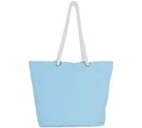 Kimood Women's Washed Cotton Tote Bag in Pale Blue Kimood Pale Blue One Size
