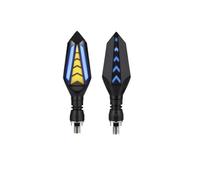 KIMPZ Motorcycle Turn Signal Indicator Blinker Light White Amber DRL Arrows Sequential Flowing 12V 10mm For Triumph Tiger 800 900 Speed Triple For Daytona 675