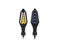 KIMPZ Motorcycle Turn Signal Indicator Blinker Light White Amber DRL Arrows Sequential Flowing 12V 10mm For Triumph Tiger 800 900 Speed Triple For Daytona 675