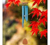 Kimroxi Lovely Wind Chimes with 6 Aluminum Tubes Courtyard Decoration for Outside Memorial Wind Chimes for Balcony Home Garden