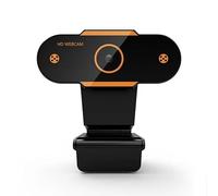 Kimsi Webcam for PC, Full HD 1080P/30fps for Laptop, Clear Stereo Audio Mics, Auto Light Correction, 90° View Web Cam USB Camera for Live Streaming, Video Calling, Conferences