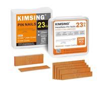 KIMSING P620 23 Gauge 20 mm Length Pinner Headless Nails × 10,000PCS with 5 Sizes Assorted Copper Headless Pin Nails × 5,000PCS
