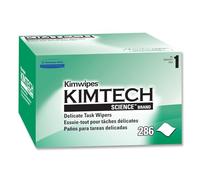 Kimtech 34155 KIMWIPES, Delicate Task Wipers, 1-Ply, 4 2/5 x 8 2/5, 286/Box
