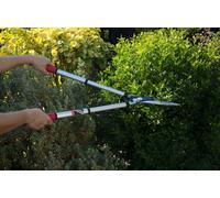 Kimura-Pro 202-Pro Telescopic Geared Hedge Shears Japanese Sk5 Steel Blades Sturdy Extendable Power Gear Garden Bush Clippers