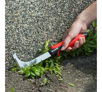 Kimura-Pro 801 Pro L-Shaped Patio Crevice Tool Sk5 Steel Block Paving Weed Scraper Sturdy Hand Weeding Tool For Moss Grass & Roots