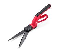 Kimura® Samurai Grass Shears - Premium Shears with Rotating Head, Japanese High Carbon Steel Blades, Lightweight, TPR Coated Handles, Ideal Garden Shears for Edging and Trimming
