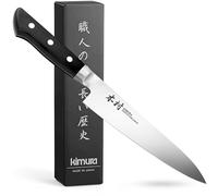 Kimura Utility Knife, [Made in Japan], 5 inch Professional Chef Knife, Ultra Sharp High Carbon Molybdenum Stainless Steel Kitchen Knives, Chefs Knife with Ergonomic Handle - Japanese Utility Knife