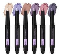 KIMUSE 6PCS Cream Shimmer Eyeshadow Stick Set,Long-Lasting & Waterproof Eyeshadow Pencil,Eyeshadow Sticks for Eyes,Eye Brightener Stick Makeup (Pink & Purple Combo)