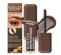 KIMUSE Fluffy Brow Mousse, Volumizing Tinted Eyebrow Gel, Waterproof & Long-Lasting Brow Gel Mousse, Easy-to-Use Eyebrow Tint for Natural-Looking Brows