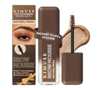 KIMUSE Fluffy Brow Mousse, Volumizing Tinted Eyebrow Gel, Waterproof & Long-Lasting Brow Gel Mousse, Easy-to-Use Eyebrow Tint for Natural-Looking Brows