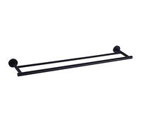 kimzcn 36-Inch Matte Black Double Bath Towel Bar SUS 304 Stainless Steel Towel Rack Holder for Bathroom Wall Mount