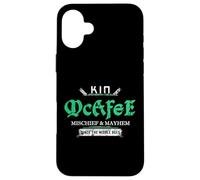 Kin McAfee Mischief and Mayhem Since The Middle Ages Case for iPhone 16 Plus