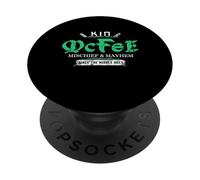 Kin McFee Mischief and Mayhem Since The Middle Ages PopSockets Adhesive PopGrip