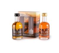 Kin Vodka Toffee and Toffee Apple Vodka Duo Set 20.3% ABV - Smooth & Rich Caramel Undertones, Subtle Vodka Kick, Created in the Lake District, 2 x 5cl Bottles