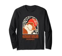Kinabatangan Borneo Proboscis Monkey Sunset Long Sleeve T-Shirt