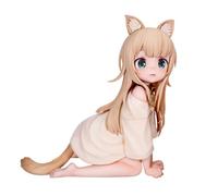 Kinako Figure Statue Cute Cat Girl Sitting Pose Anime Figure Model PVC Cartoon Character Sculpture Collectible Figurines Desktop Decoration