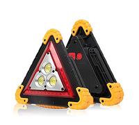 Kinberry Flashing Warning Triangles, LED Car Warning Light, Waterproof Safety Triangle LED, 30w Triangle Stop Sign, For Emergency Car Repairing, Roadside Assistance, Etc.(Battery Not Included)