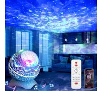 Kinberry Galaxy Projector Light for Bedroom, Star Projector Night Light with 14 RGB Light Effects, Space Light Projector with Timer and Bluetooth Speaker, Dinosaur Egg Shape, for Adults Kids Birthday