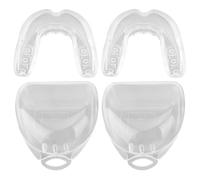 Kinberry Gum Shield - 2PCS Custom Fit Mouthguard with Gel Moulding Ideal for Karate, Lacrosse, Hockey, and Football Includes Clear Protective Case(Aldult)